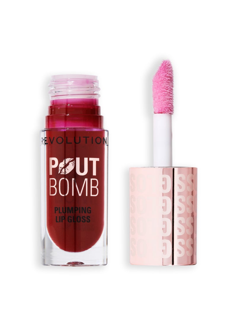 REVOLUTION Pout Bomb Plumping Gloss Jelly Berry Mauve - Image 2